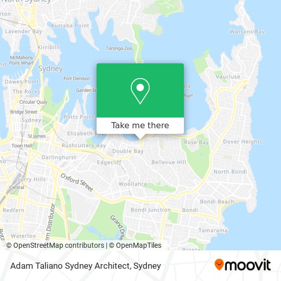 Adam Taliano Sydney Architect map