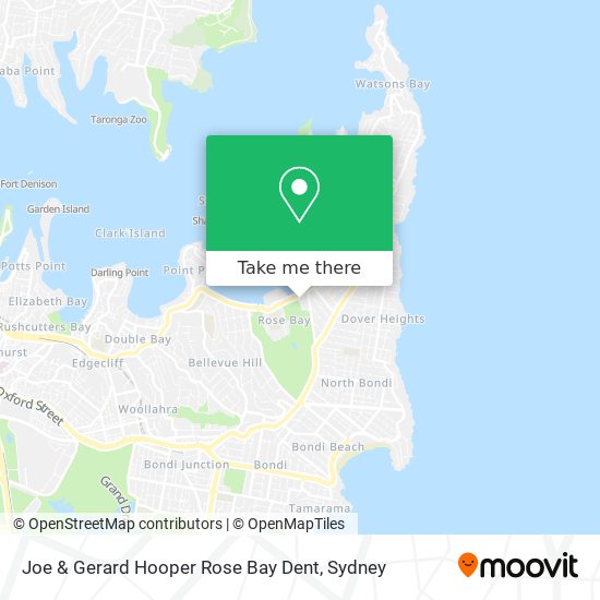Joe & Gerard Hooper Rose Bay Dent map