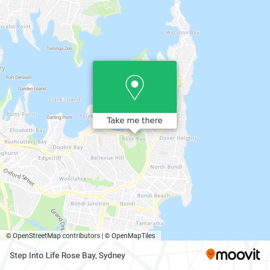 Mapa Step Into Life Rose Bay