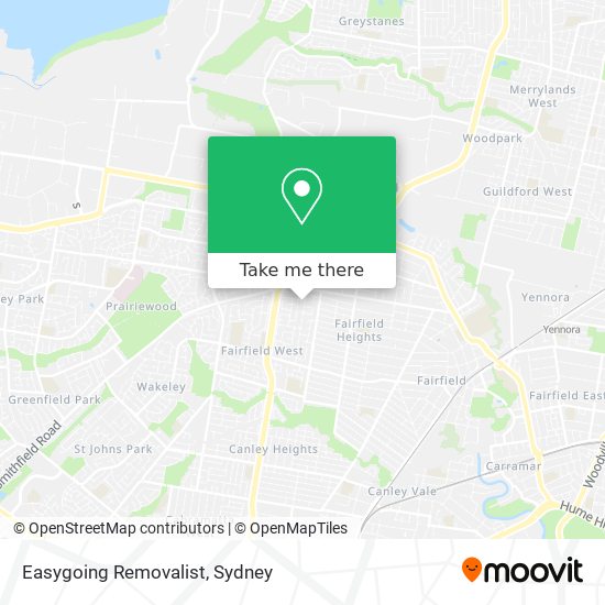 Easygoing Removalist map