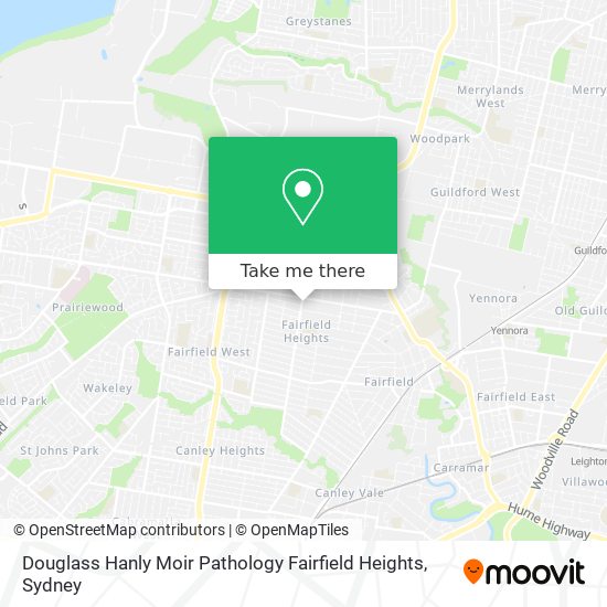 Douglass Hanly Moir Pathology Fairfield Heights map