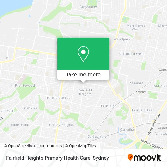 Fairfield Heights Primary Health Care map