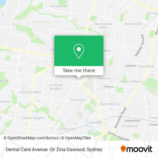 Mapa Dental Care Avenue -Dr Zina Dawood