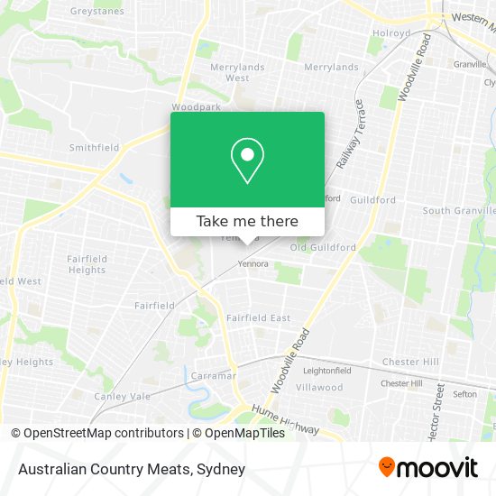 Australian Country Meats map