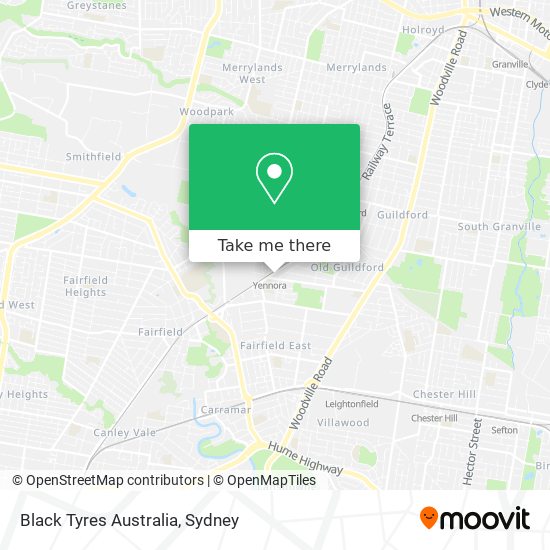 Black Tyres Australia map