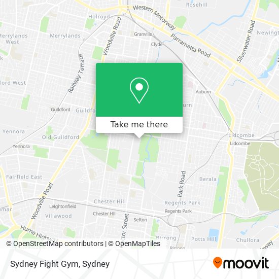 Sydney Fight Gym map