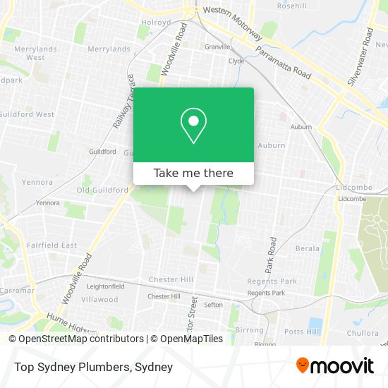 Top Sydney Plumbers map