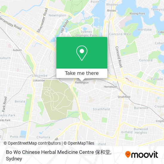 Mapa Bo Wo Chinese Herbal Medicine Centre 保和堂
