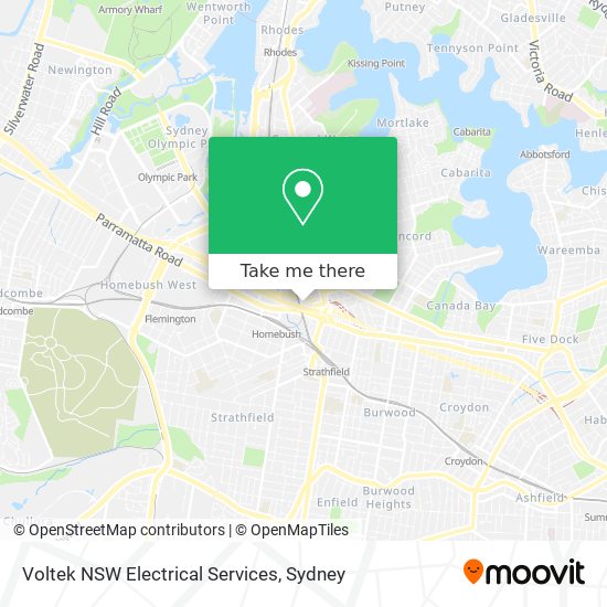 Voltek NSW Electrical Services map