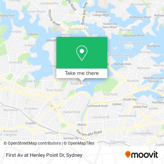 First Av at Henley Point Dr map