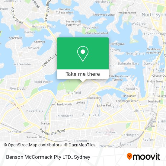 Benson McCormack Pty LTD. map