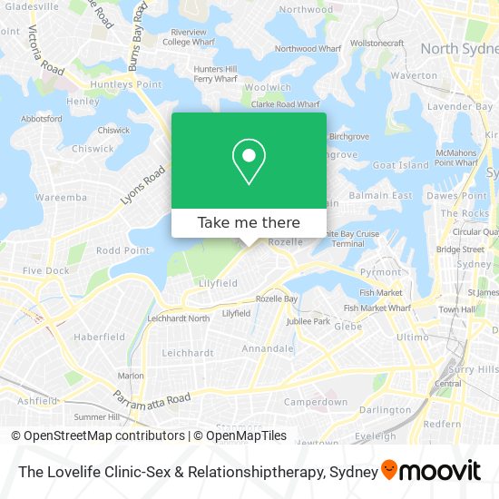 The Lovelife Clinic-Sex & Relationshiptherapy map