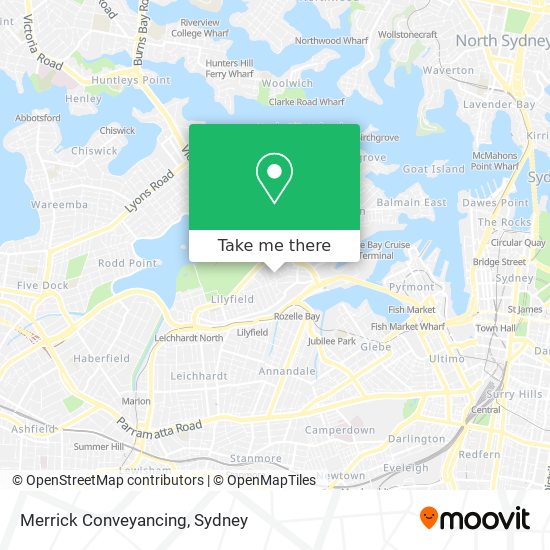 Merrick Conveyancing map