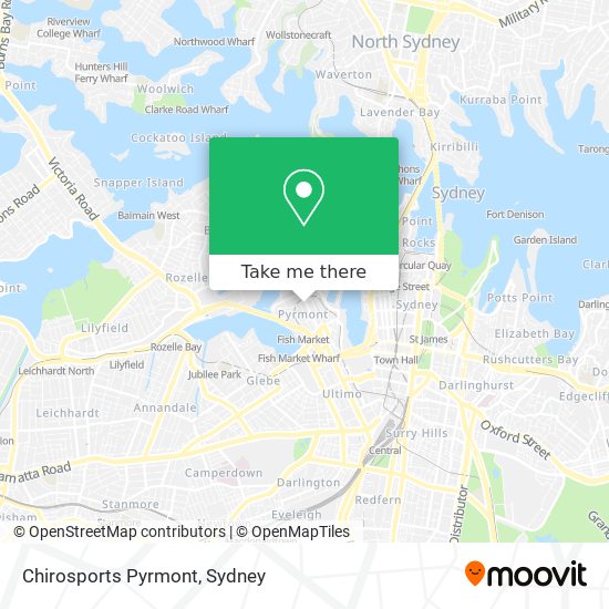 Chirosports Pyrmont map