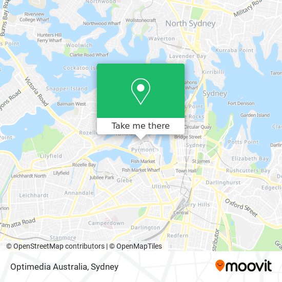 Optimedia Australia map