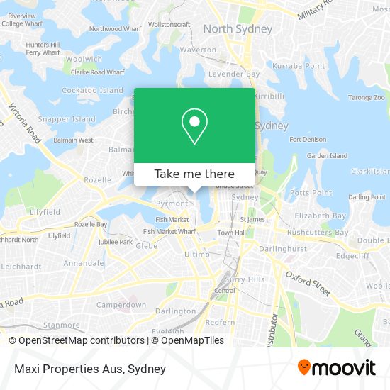 Mapa Maxi Properties Aus
