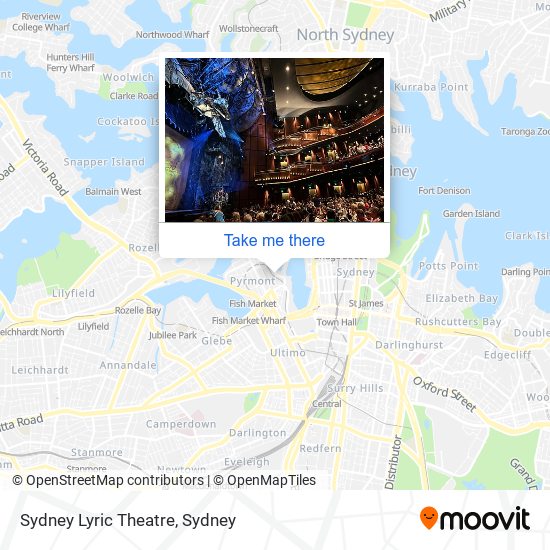 Sydney Lyric Theatre map