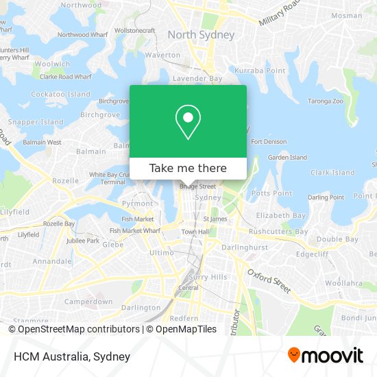 HCM Australia map