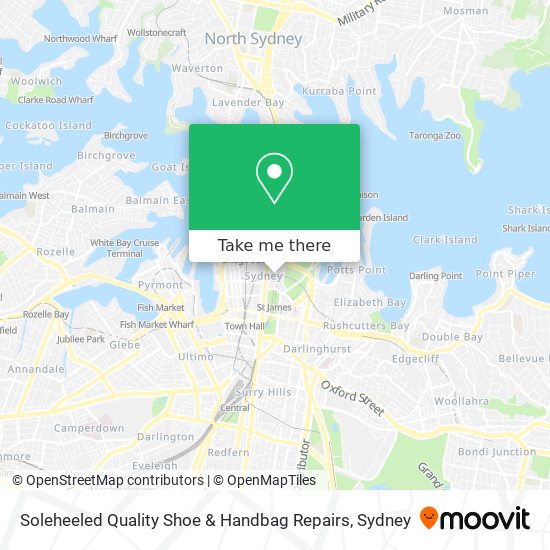 Soleheeled Quality Shoe & Handbag Repairs map