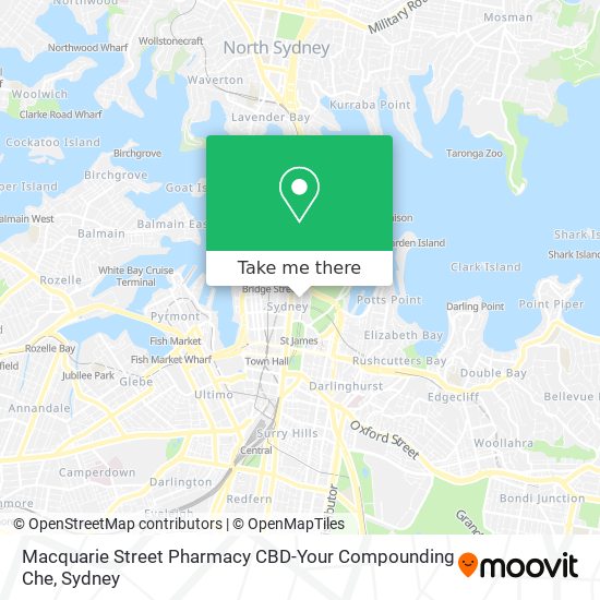Mapa Macquarie Street Pharmacy CBD-Your Compounding Che