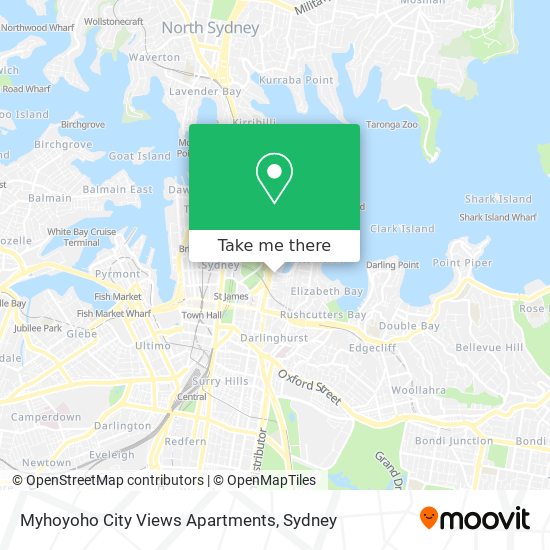 Mapa Myhoyoho City Views Apartments