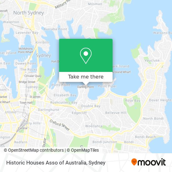 Mapa Historic Houses Asso of Australia