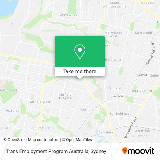 Trans Employment Program Australia map