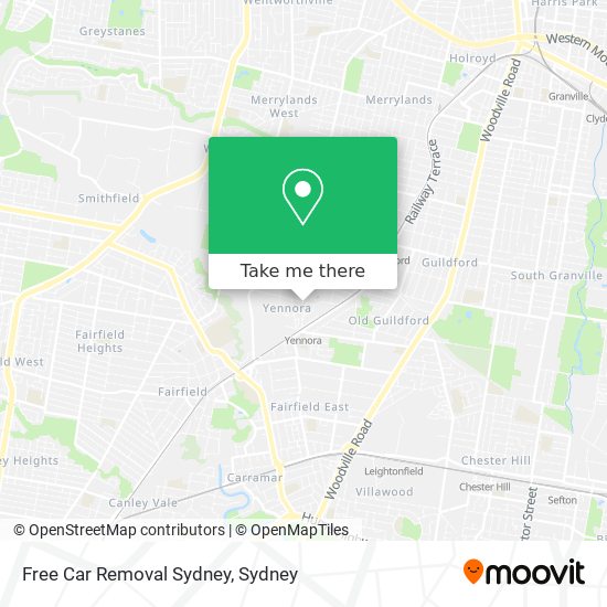 Free Car Removal Sydney map