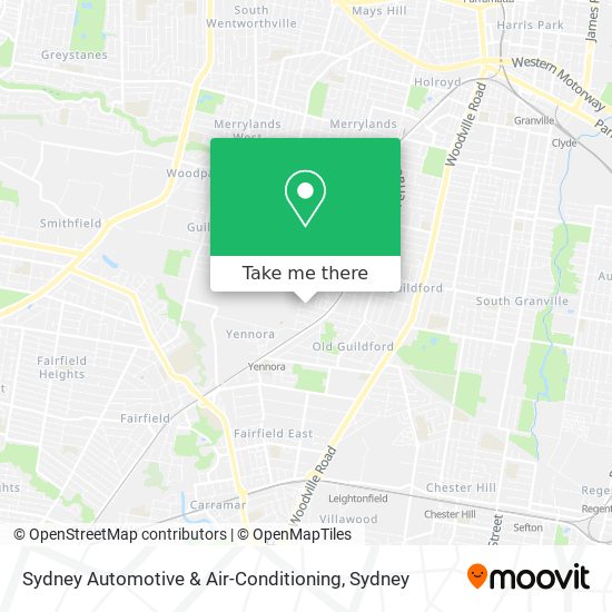 Sydney Automotive & Air-Conditioning map