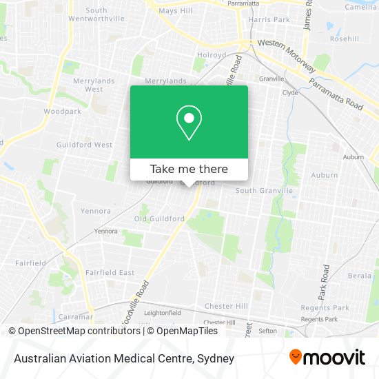 Mapa Australian Aviation Medical Centre