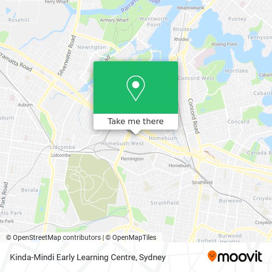 Mapa Kinda-Mindi Early Learning Centre