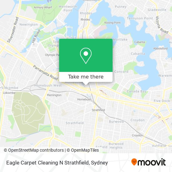 Mapa Eagle Carpet Cleaning N Strathfield