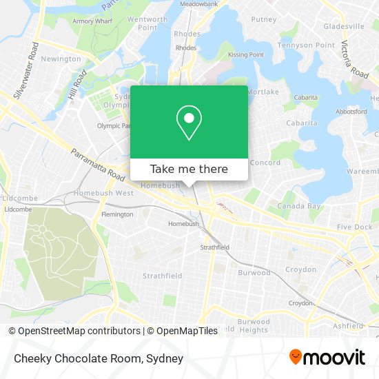 Cheeky Chocolate Room map