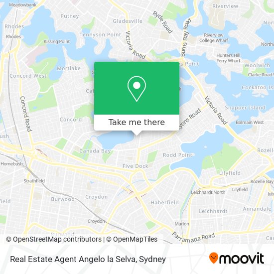 Real Estate Agent Angelo la Selva map