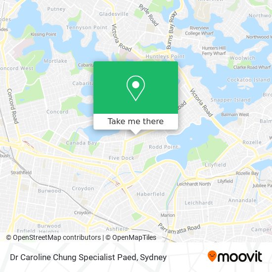 Dr Caroline Chung Specialist Paed map