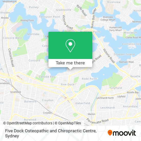 Five Dock Osteopathic and Chiropractic Centre map