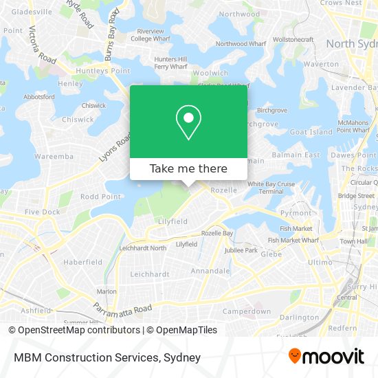 MBM Construction Services map