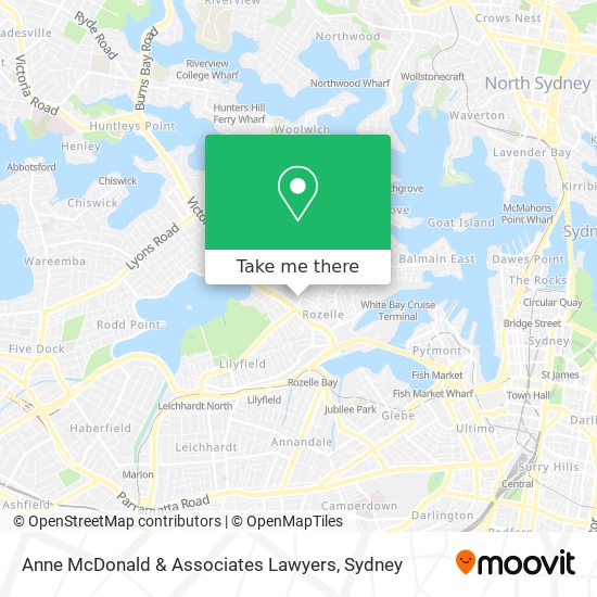 Anne McDonald & Associates Lawyers map