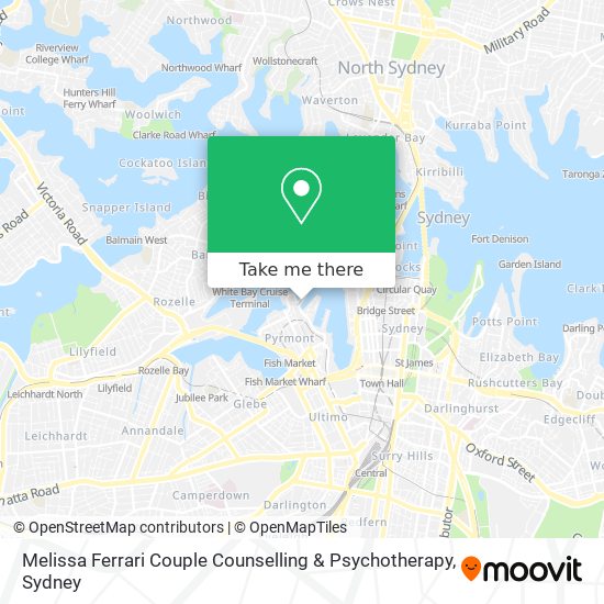 Melissa Ferrari Couple Counselling & Psychotherapy map