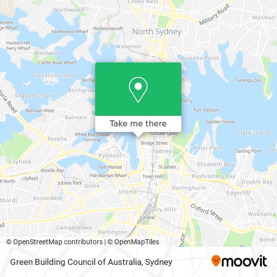 Green Building Council of Australia map