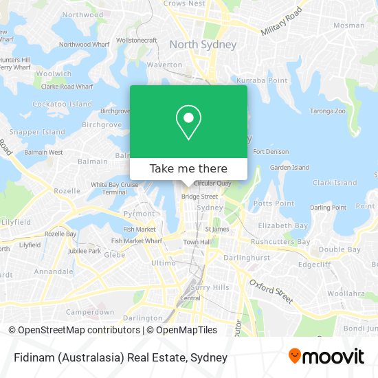 Fidinam (Australasia) Real Estate map