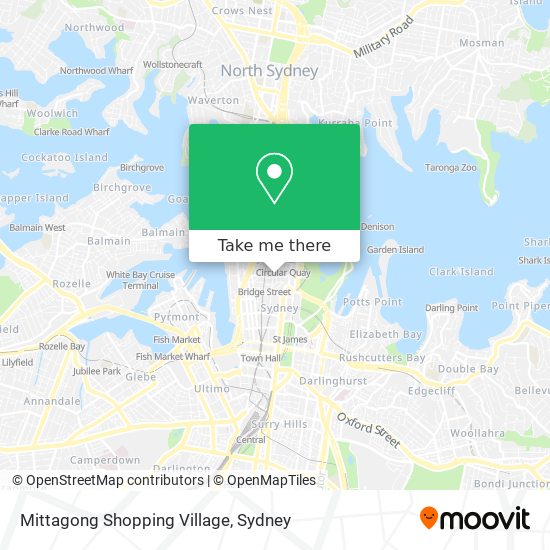 Mittagong Shopping Village map