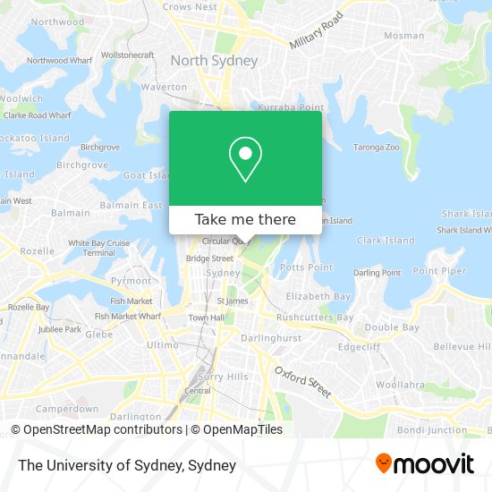 Mapa The University of Sydney