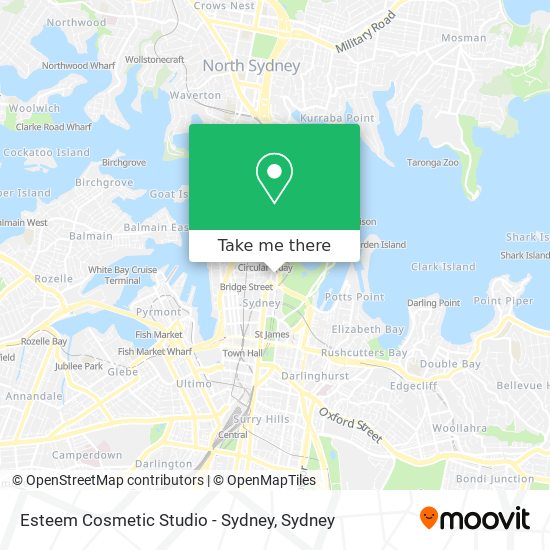 Esteem Cosmetic Studio - Sydney map
