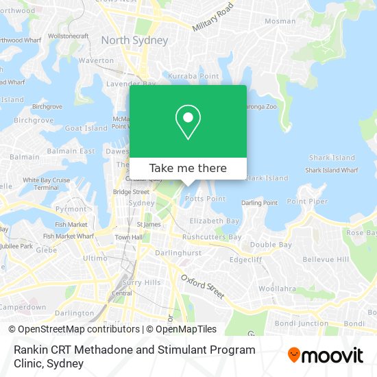 Rankin CRT Methadone and Stimulant Program Clinic map