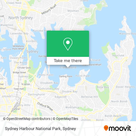 Mapa Sydney Harbour National Park