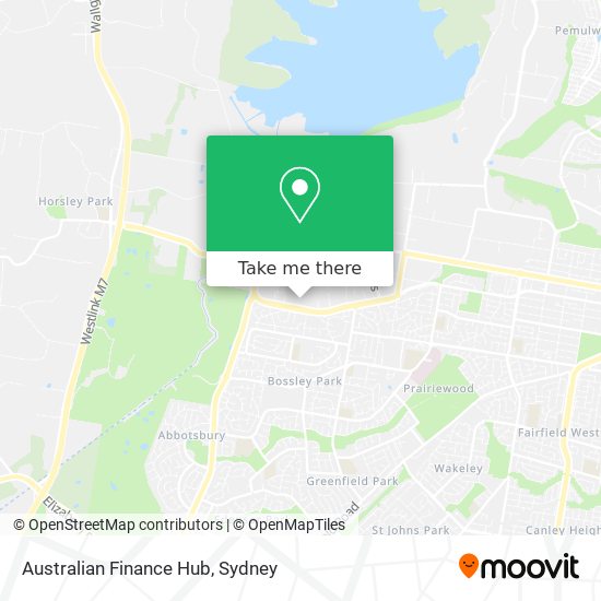 Australian Finance Hub map