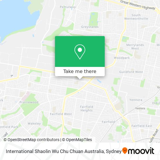 International Shaolin Wu Chu Chuan Australia map