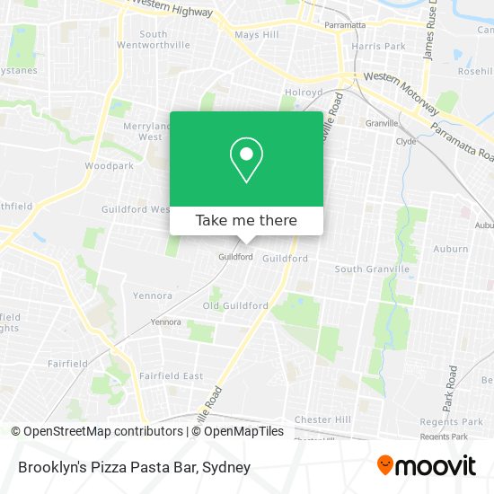 Mapa Brooklyn's Pizza Pasta Bar