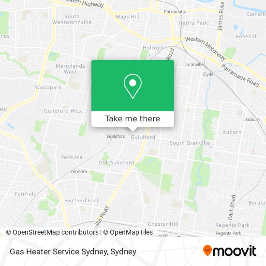 Gas Heater Service Sydney map